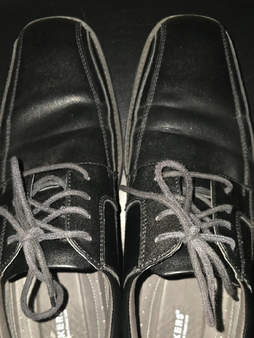 Dockers Shoes Men's Size 11.5 11-1/2 Black Leather Lace-Up Oxfords Endow